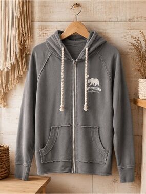 Ocean‎ Beach Cali Love San Francisco Zip Up Hoodie Size XL